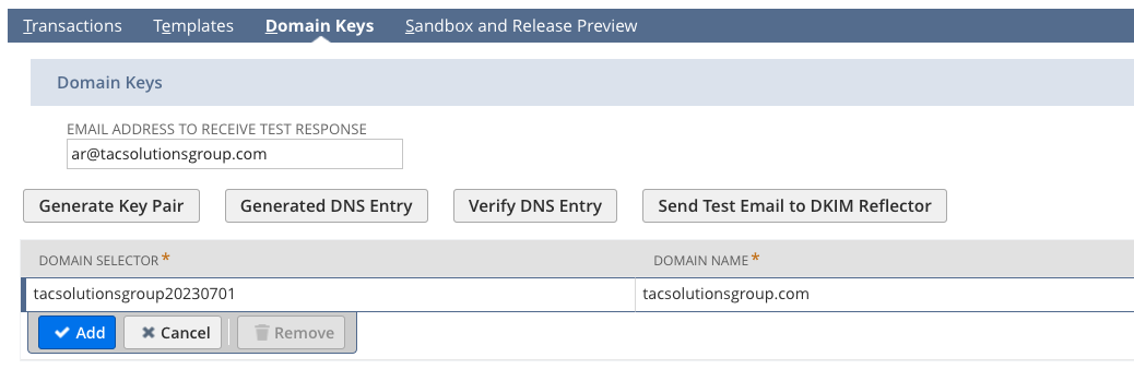 Domain Selector
