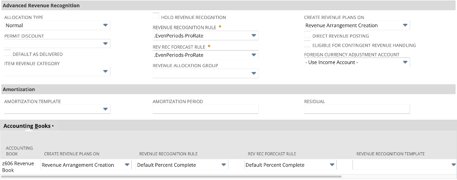 Advanced Revenue Recognizer