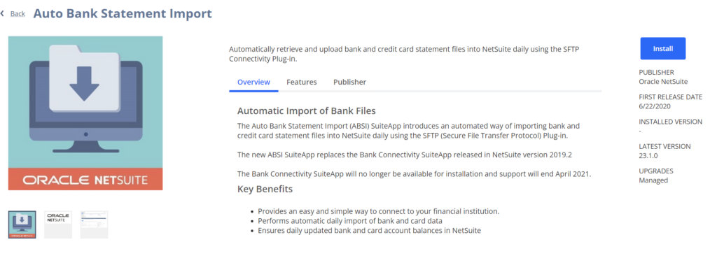 Auto Bank Statement Import