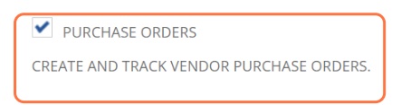 CREATE AND TRACK VENDOR PURCHASE ORDERS