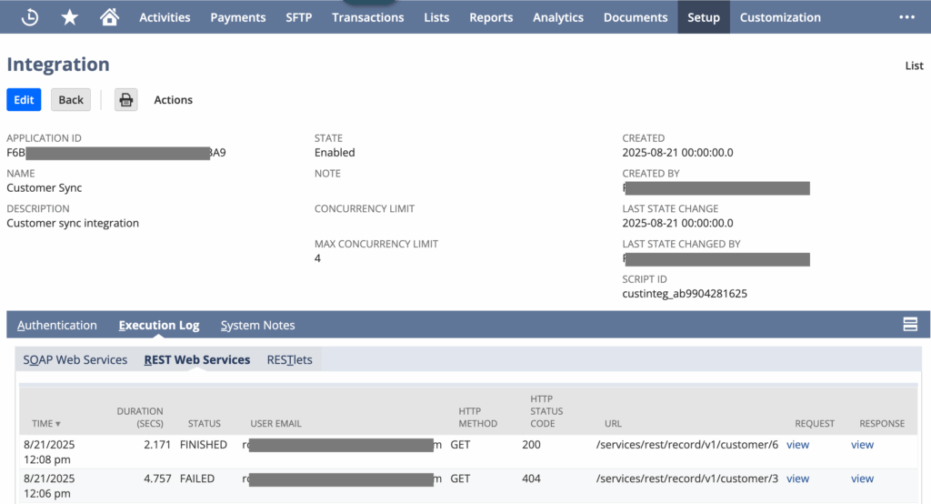 Integration Records