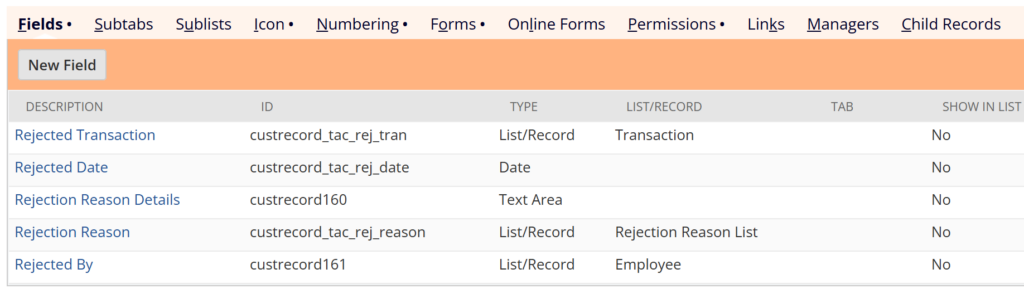 Rejection Record 2
